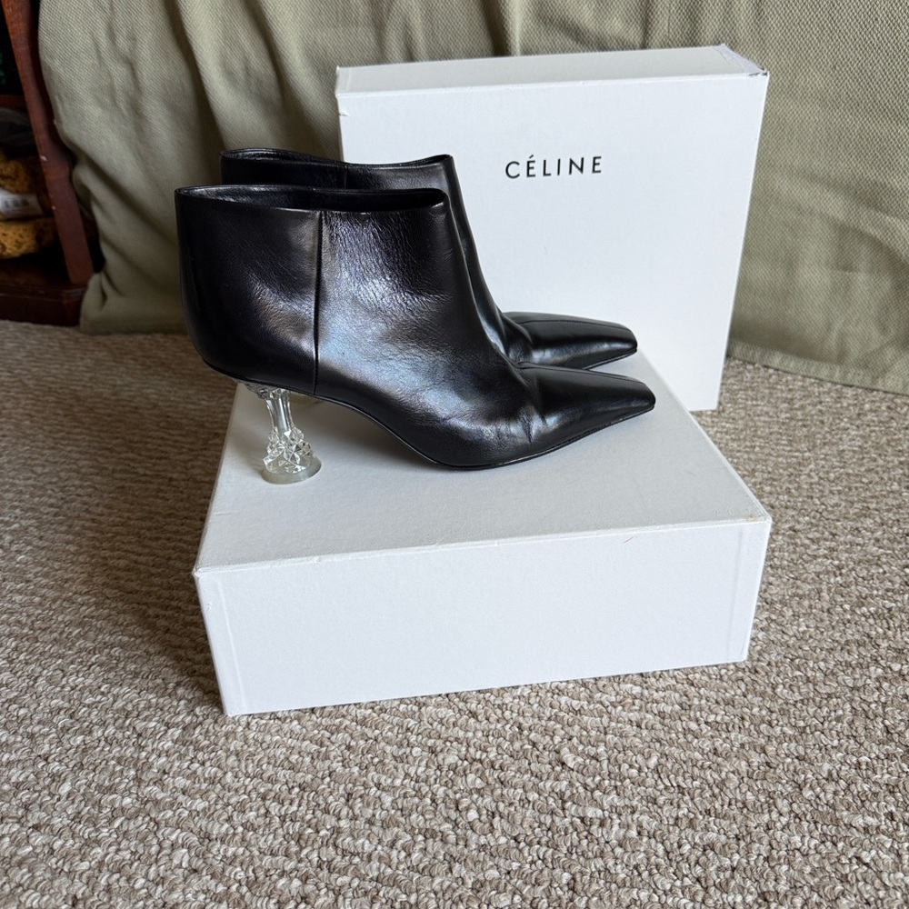 Celine Phoebe Philo Crystal Heel Boots - Picture 2 of 8
